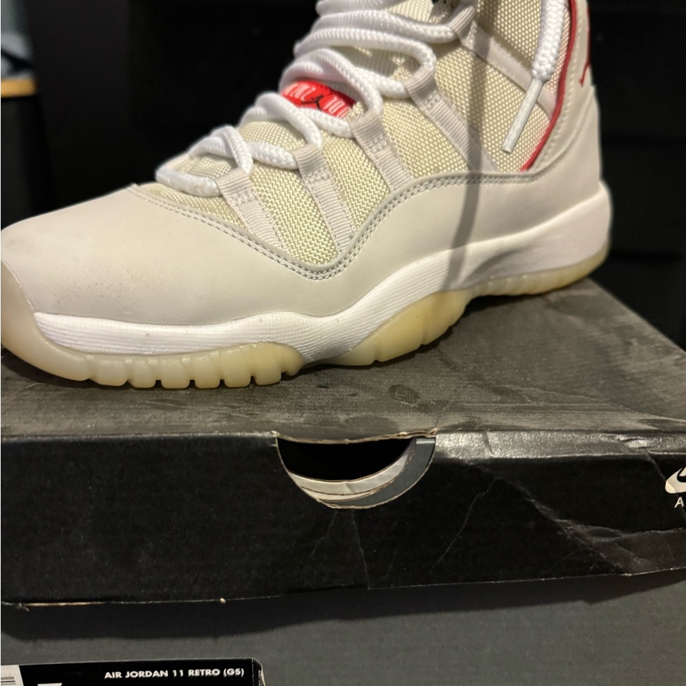 Air Jordan 11 Retro White Red Sneakers
